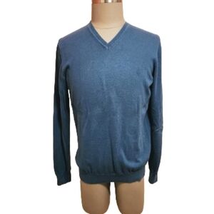 Van Heusen Aqua Blue Mens V Neck Pullover Sweater Large